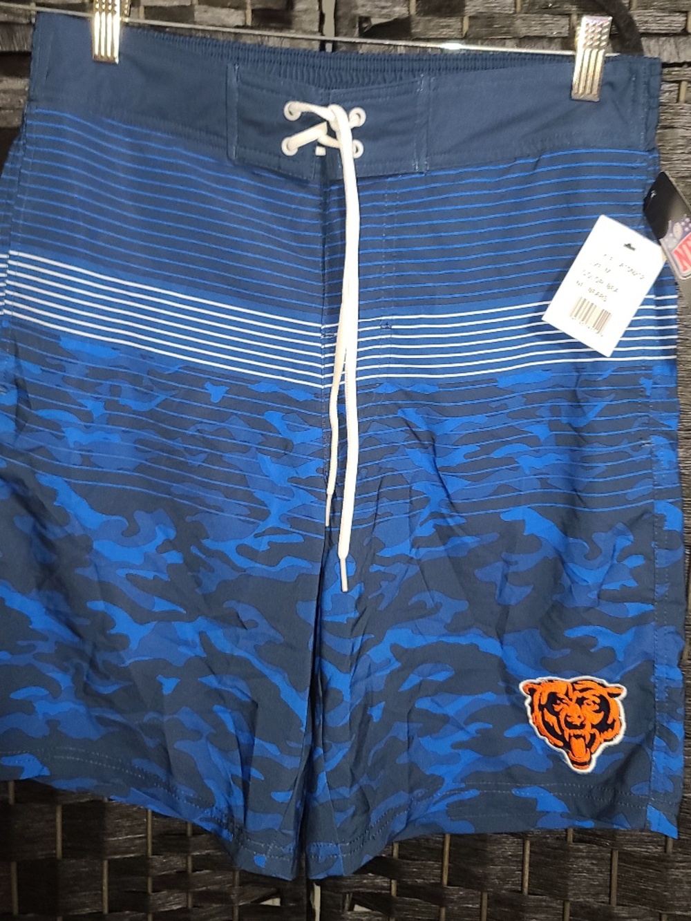 G-III Sports by Carl Banks Navy Chicago Bears Coastline Volley Swim Shorts M NWT